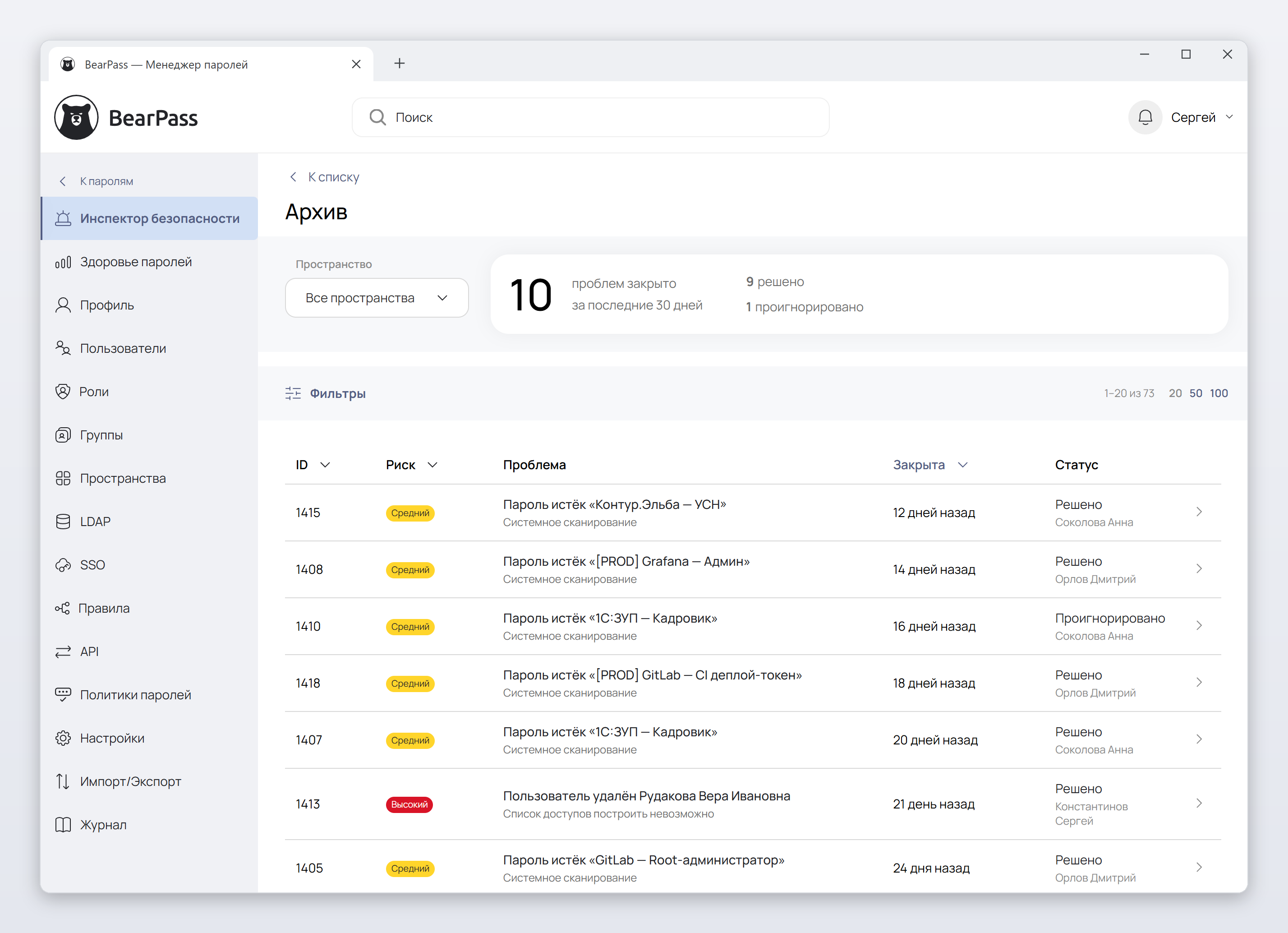 security-inspector-archive
